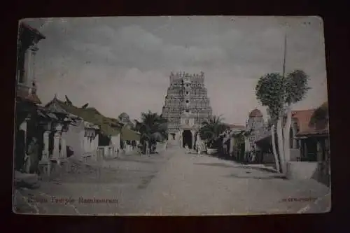 Ak Hindu Tempel Ramisseram, um 1920 gelaufen