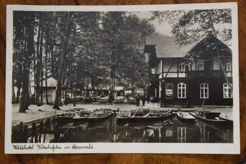 Ak Waldhotel Wotschofska im Spreewald, Original Photo, 1939 gelaufen