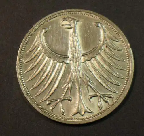 Deutschland 5 Mark 1971 F Silberadler BRD DM Silber, guter Zustand