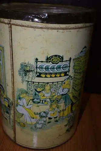 Große Blechdose Family 1900, Made in W-Germany