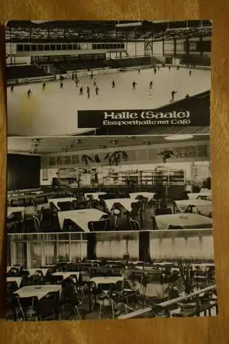 Ak Halle / Saale, Eissporthalle mit Café, 1977, Foto Kühn, Planet Verlag Berlin