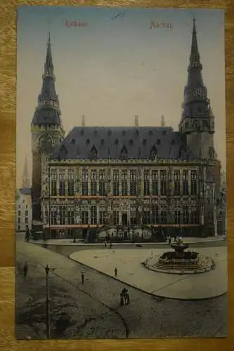 Ak Aachen, Rathaus, um 1910 nicht gelaufen