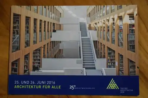 Ak Halle / Saale, Architektur für alle, 2016, Unibibliothek, nicht gelaufen