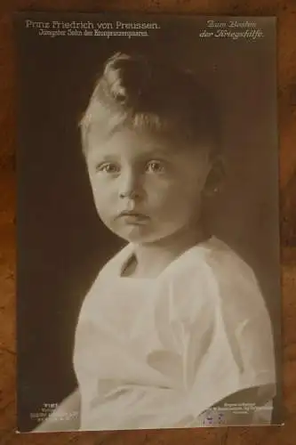 Ak Prinz Friedrich von Preussen, Jüngster Sohn des Kronprinzenpaares  1915 n gel