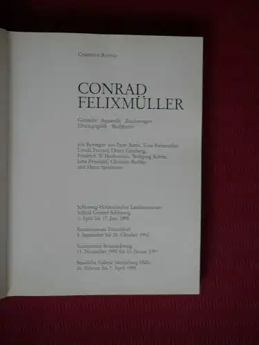 Conrad Felixmüller: Gemälde -Aquarelle -Zeichnungen -Druckgraphik -Skulpturen
