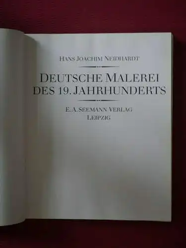 Neidhardt, Hans Joachim - Deutsche Malerei des 19. Jahrhunderts