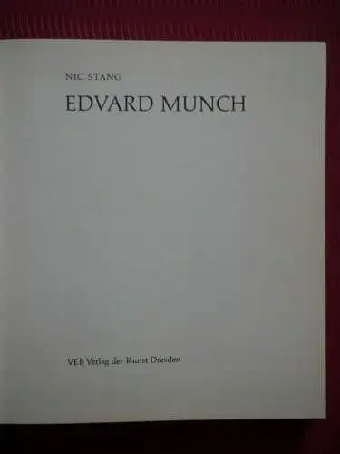 Edvard Munch, Nic. Stang