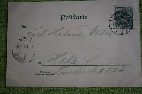 Ak Gruss aus dem Thüringer Land, Wartburg, Rudelsburg, Schwarzburg  1900 gel.