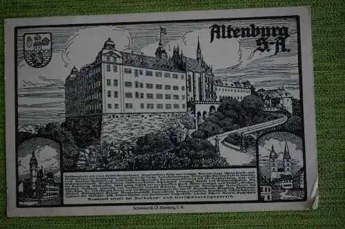 Ak Altenburg S.-A., 1914 gelaufen