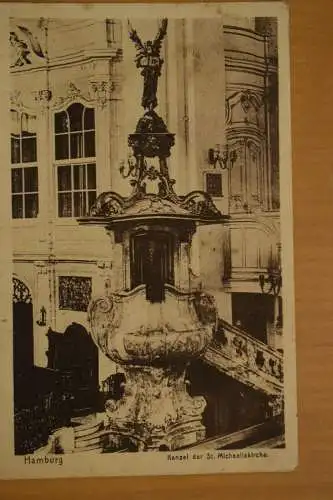 Ak Hamburg Kanzel der Große Michaeliskirche, um 1900 nicht gelaufen