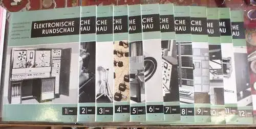 12 Zeitschriften Elektronische Rundschau Jahrgang 1962, guter Zustand
