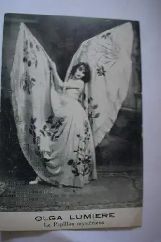 Ak Olga Lumiere, Le Papillon mystérieux, um 1900 nicht gelaufen