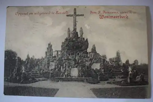 Ak Westmeerbeck, Opgevat en uitgevoerd le Hersselt, 1919 gelaufen