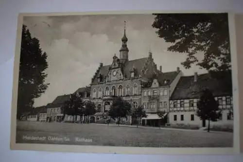 Ak Heidestadt Dahlen, Sa., Rathaus, 1959 gelaufen
