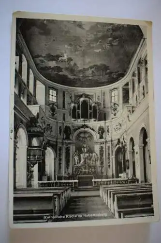 Ak Katholische Kirche zu Hubertusburg, 1957 gelaufen