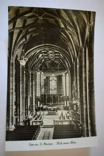 Ak Zwickau, Dom zu St. Marien, Blick zum Altar, 1963 gelaufen