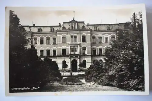 Ak Aue Erholungsheim Zion des Diakonissenhauses, 1937 gelaufen Echtfoto