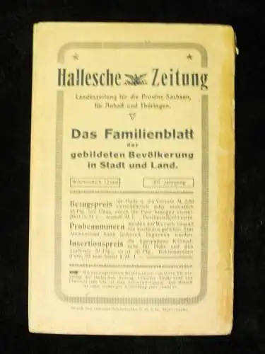 Führer Halle Saale, Verkehrsverein Halle, von 1914, 120 Seiten, großer Werbeteil