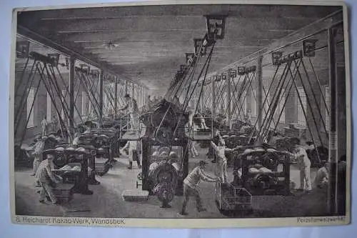 Ak 8. Reichardt-Kakao-Werk, Wandsbek, Porzellanwalzwerke um 1920 nicht gelaufen