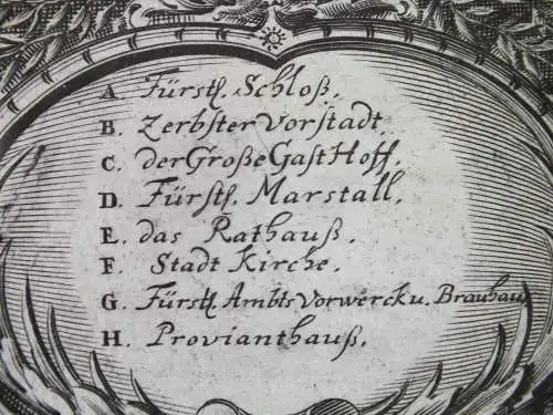 Coswig von Johann Christian Bekmann 1641-1717 aus Bekmanns Chronik 1701