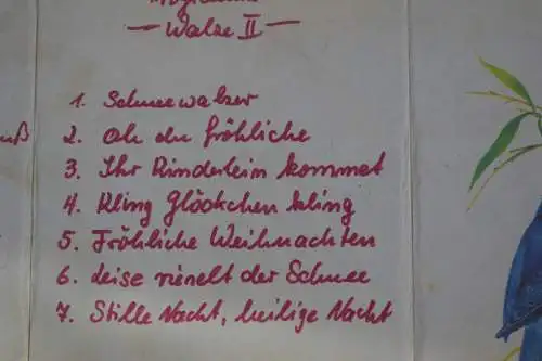 Leierkasten mit 2 Walzen a 7 Lieder , voll funktionstüchtig, Nussbaum