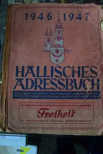 Halle, Hallisches Adressbuch 1946/47, Adreßbuch,