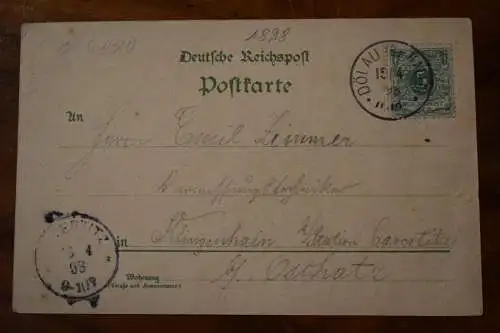 Ak Halle, Leistners Luftkurort und Soolbad Waldhaus, Dölauer Haide, 1898 gel.