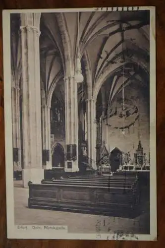 Ak Erfurt, Dom, Blutskapelle, 1921 abgestempelt