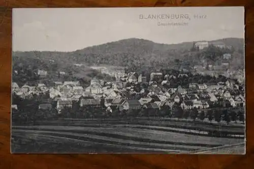 Ak Blankenburg, Harz, Gesamtansicht, um  1910 nicht gelaufen