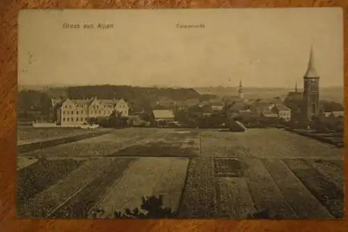 Ak Gruss aus Alpen, Totalansicht, 1914 gelaufen