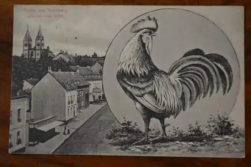 Ak Gruss aus Arenberg, genannt roter Hahn, um 1912 gelaufen