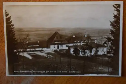 Ak Kesselschloßbaude mit Fernblick auf Schloß Berghotel, Gieren i. Isergeb. 1929