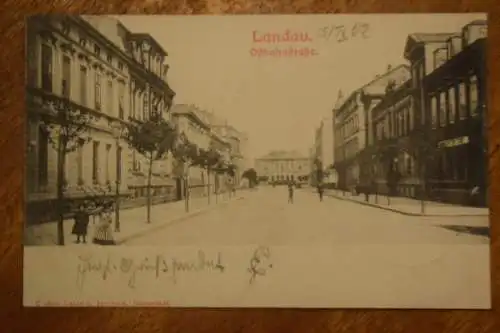 Ak Landau, Ostbahnstraße, um 1902 gelaufen