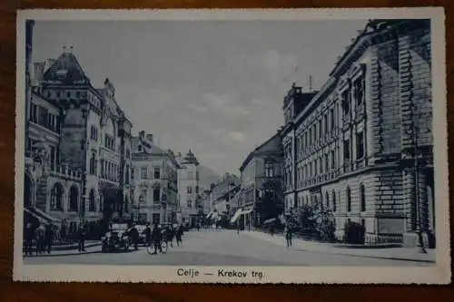Ak Celje - Krekov trg., um 1925 nicht gelaufen