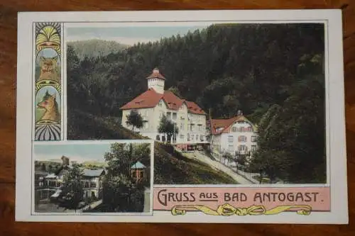Ak Gruss aus Bad Antogast, um 1909 gelaufen