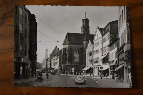 Ak Augsburg, Maximilianstrasse mit St. Moritzkirche, um 1940 nicht gelaufen