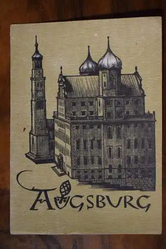 Ak Augsburg Rathaus mit Perlachturm, um 1940 nicht gelaufen