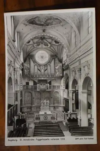 Ak Augsburg, St. Annakirche Fuggerkapelle, um 1940 nicht gelaufen