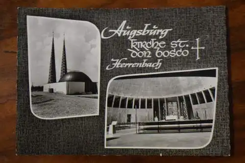 Ak Augsburg, Kirche St.Don Bosco, Herrenbch, um 1940 nicht gelaufen