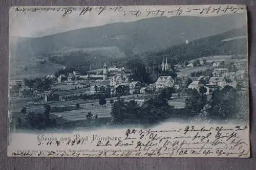 Gruss aus Bad Flinsberg, 1901 gelaufen