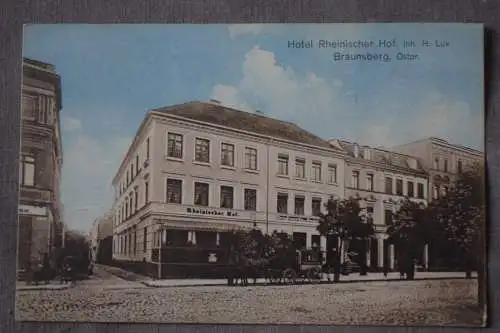 Braunsberg Hotel Rheinischer Hof, Inh. H.Lux, 1915 gelaufen
