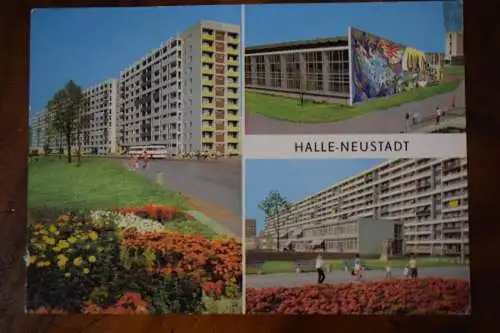 AK Halle / Saale, Halle-Neustadt, 1977, 1979 gelaufen