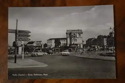 AK Halle, Ernst Thälmann Platz,  1964 nicht gelaufen