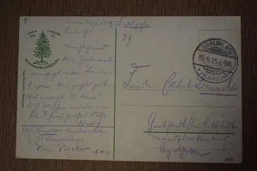 Ak Braunlage Oberharz, Total mit Wurmberg, 1915 gelaufen