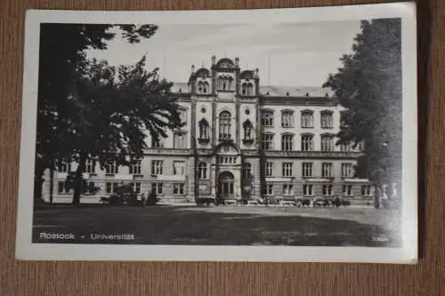 Ak Rostock, Universität,  1953 gelaufen