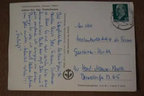 Ak Erholungsheim "Hermann Walter", Köthen 1975 gelaufen