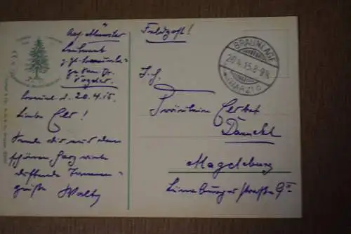 Ak Braunlage i. Oberharz, mit Wurmberg, 1915 gelaufen