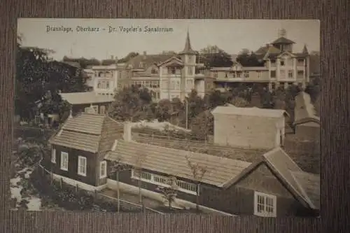 Ak Braunlage i. Oberharz, Dr. Vogelers Sanatorium, 1915 gelaufen