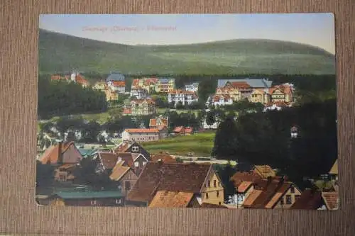 Ak Braunlage i. Oberharz, Villenviertel, 1915 gelaufen