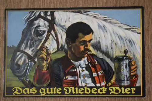 Ak Das gute Riebeck Bier, um 1910 nicht gelaufen